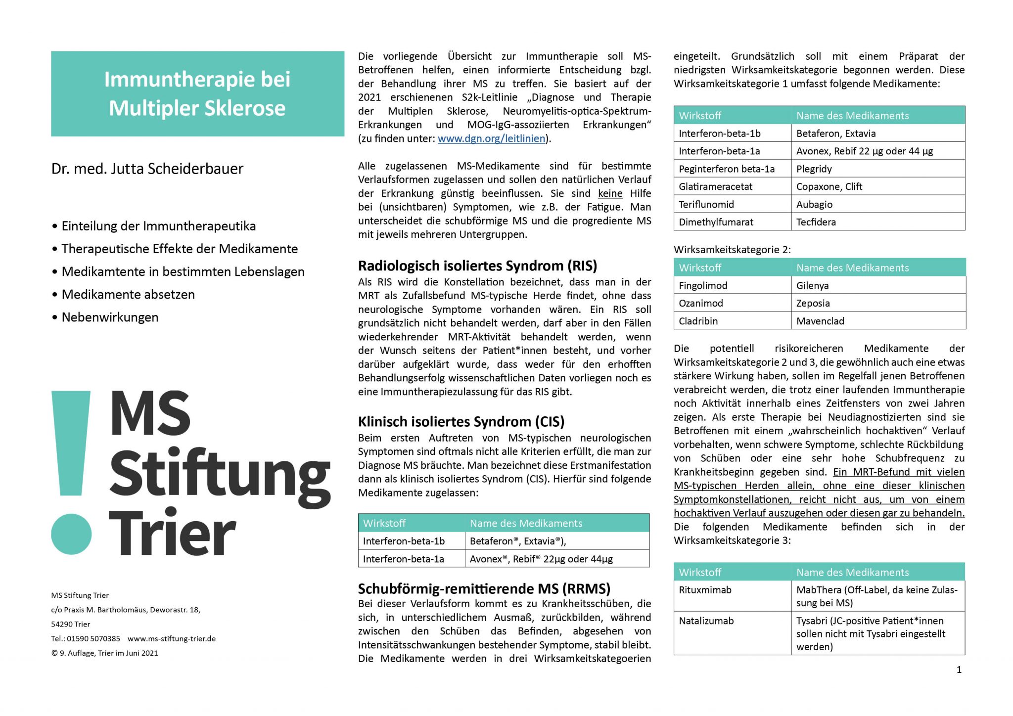 Welche Medikamente Bei Ms Nicht Nehmen